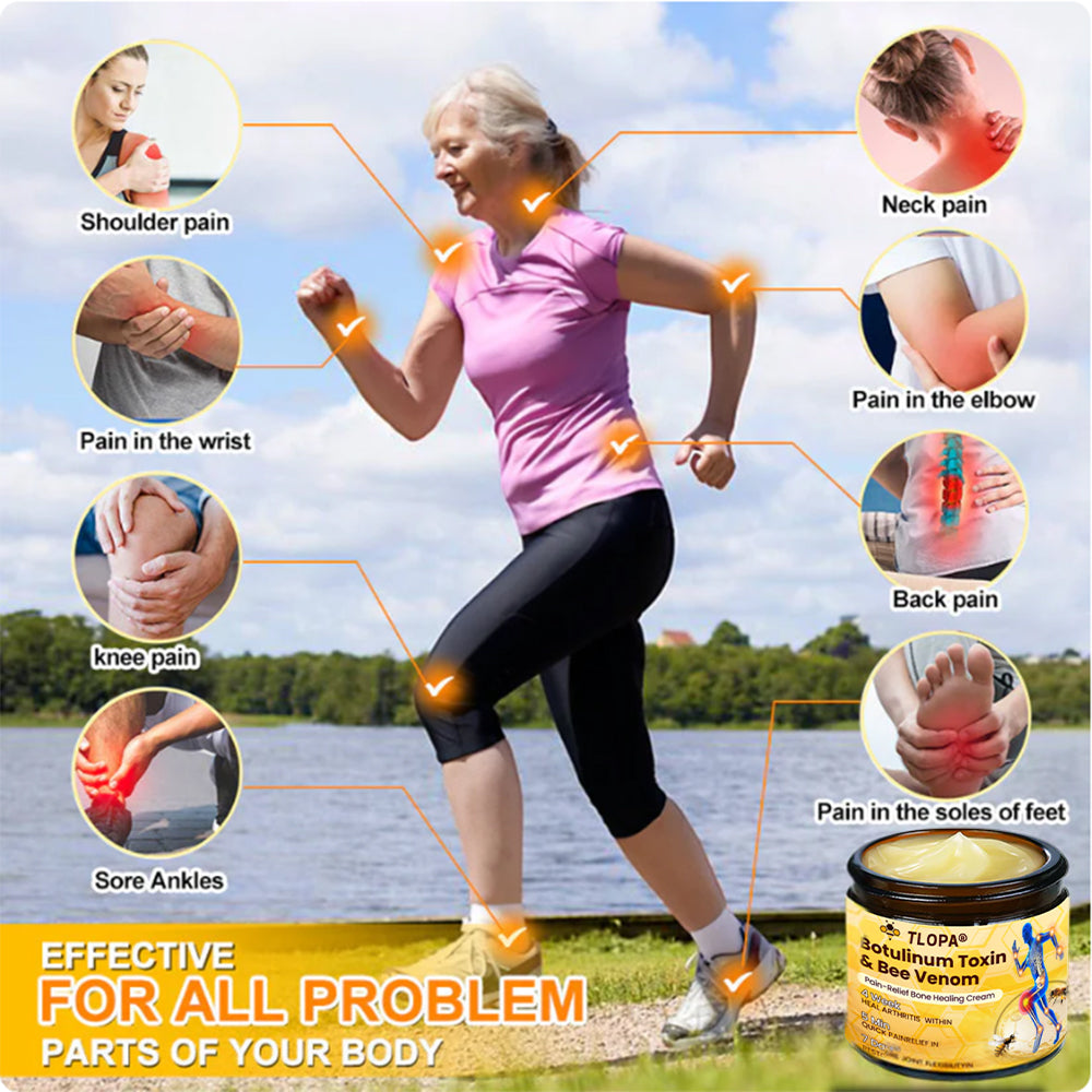 TLOPA® Botulinum Toxin & Bee Venom Pain-Relief Bone Healing Cream🌟Extra 30% off on sale items!