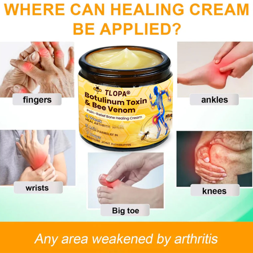 TLOPA® Botulinum Toxin & Bee Venom Pain-Relief Bone Healing Cream🌟Extra 30% off on sale items!
