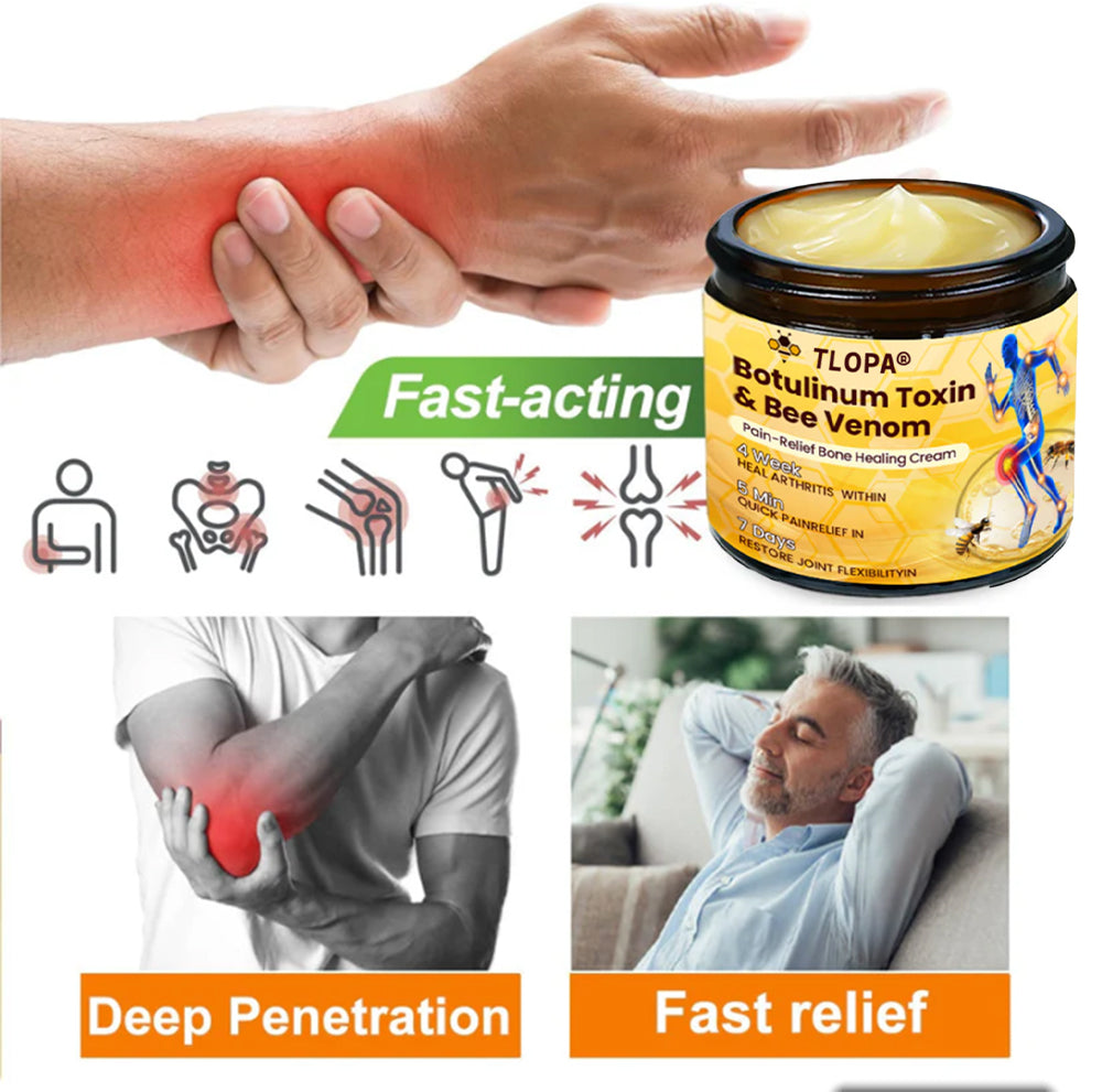 TLOPA® Botulinum Toxin & Bee Venom Pain-Relief Bone Healing Cream🌟Extra 30% off on sale items!