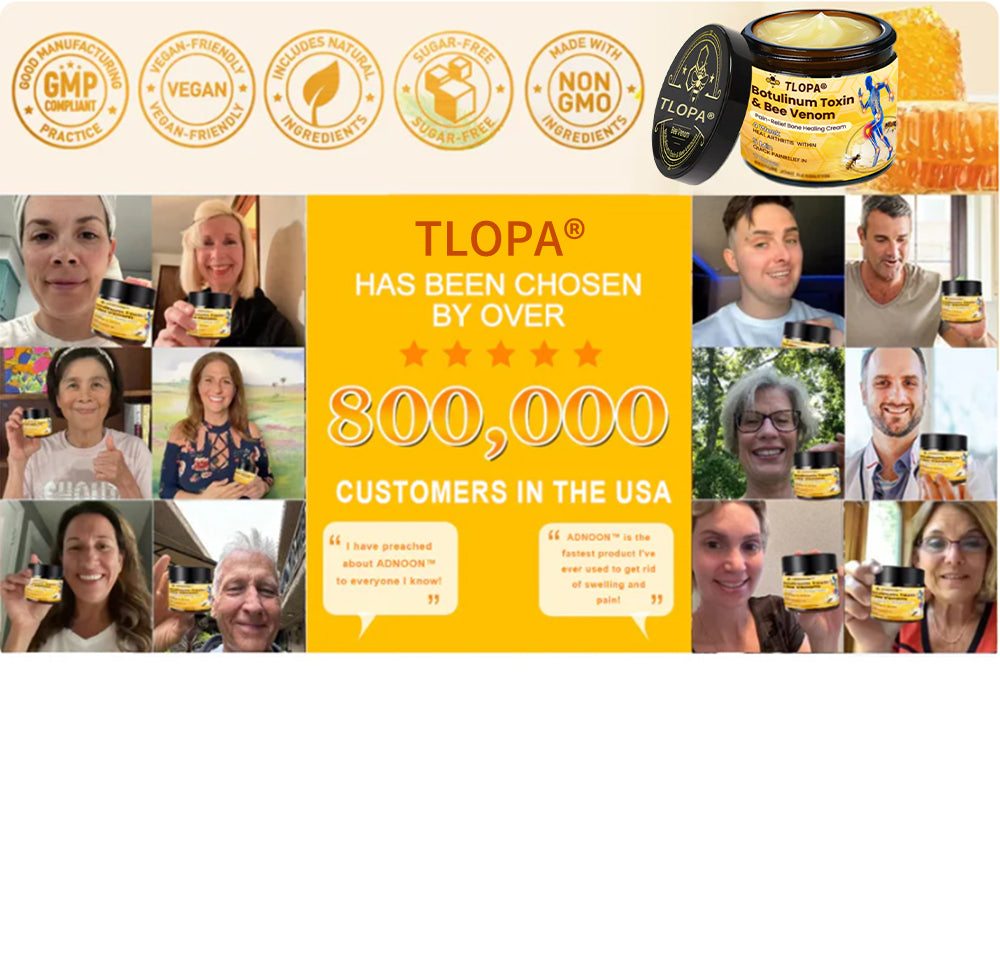 TLOPA® Botulinum Toxin & Bee Venom Pain-Relief Bone Healing Cream🌟Extra 30% off on sale items!