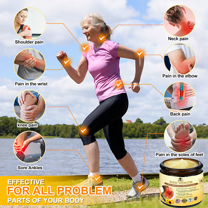 Official Store:TLOPAยฎ Bee-Venom Pain-Relief Bone Healing Cream ๐ฅUSA Osteopathic Medical Association ๏ผAAOS๏ผApproved(Reducing joint swelling, pain, stiffness, redness, warmth, soreness, and joint fatigue)