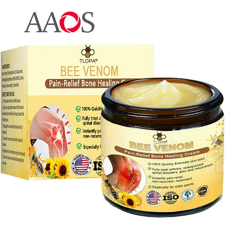 Official Store: TLOPA® Bee-Venom Pain-Relief Bone Healing Cream👨⚕️USA Osteopathic Medical Association (AAOS)Approved(Reducing joint swelling, pain, stiffness, redness, warmth, soreness, and joint fatigue)