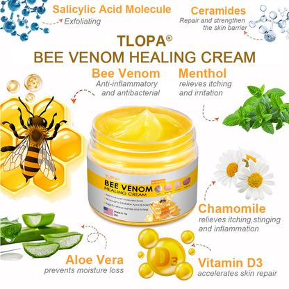 TLOPA® Bee Venom Skin Cream（👨‍⚕AAD Recommended),for Remove Warts, Acne and Scars ✅